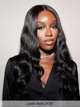 Brooklyn Hair Parting Max! Natural Loose Body Wave 100% Human Ear to Ear 13x6 Lace Front Wig (LY)